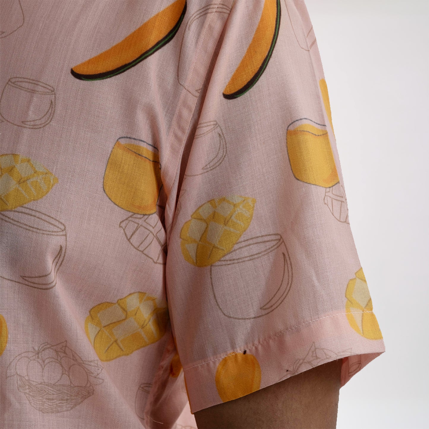 Mango Print Short Sleeves Shirt