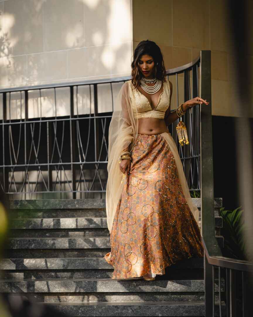 Subtle Bold multicoloured lehenga