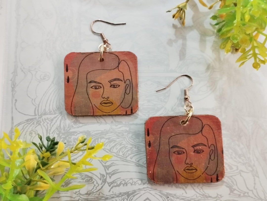 Minimal Line Art Earrings
