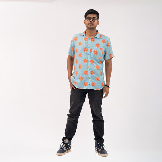 Tangerine Print Shirt