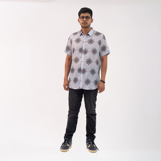 Floral Mandala Print Shirt