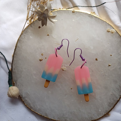 Popsicle Earrings On Hooks