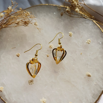 Golden Heart Earrings
