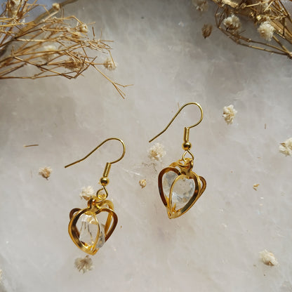 Golden Heart Earrings