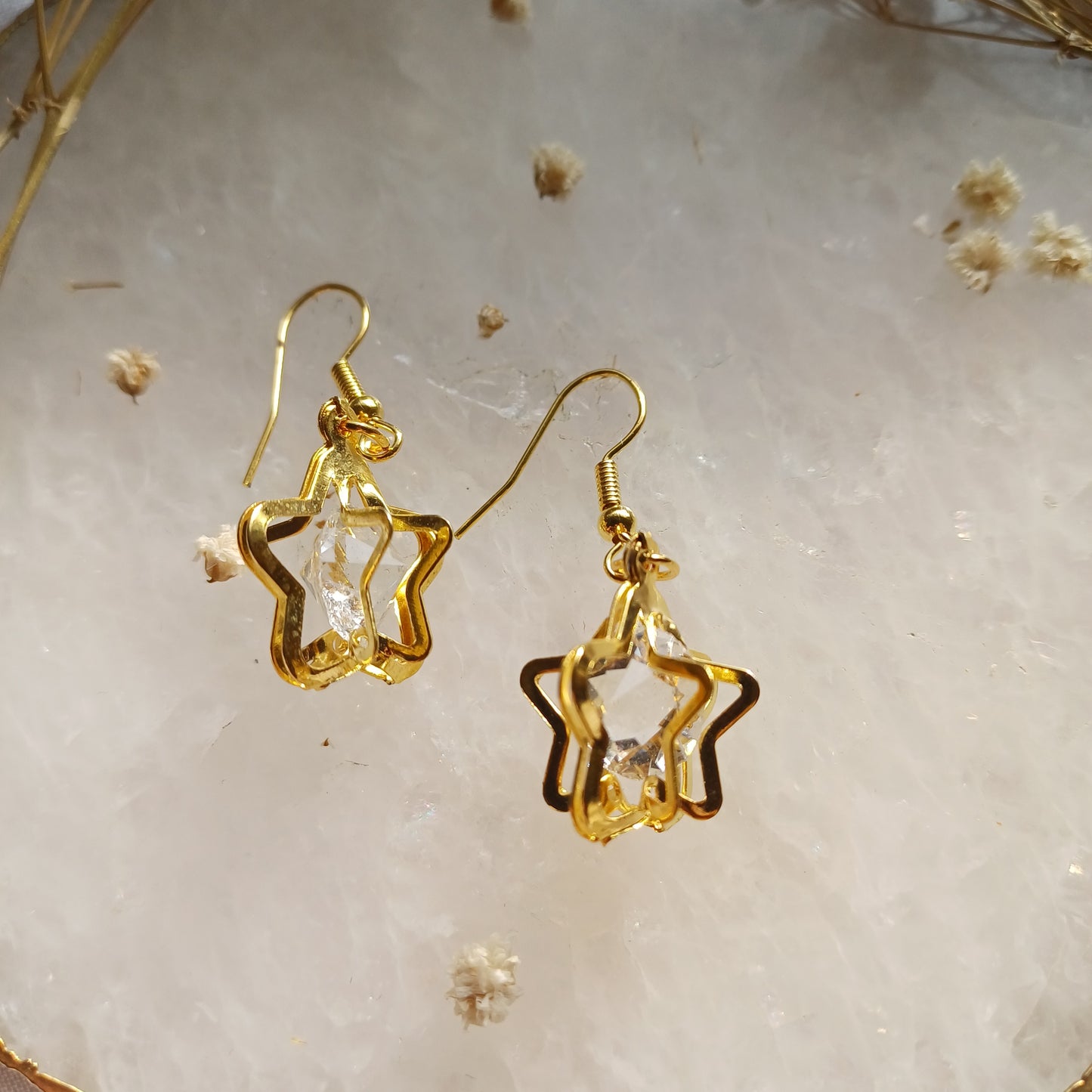 Golden Star Earrings