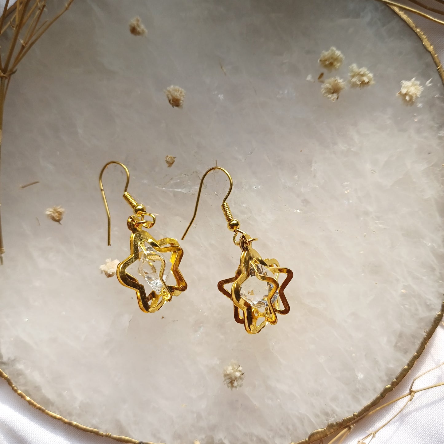 Golden Star Earrings