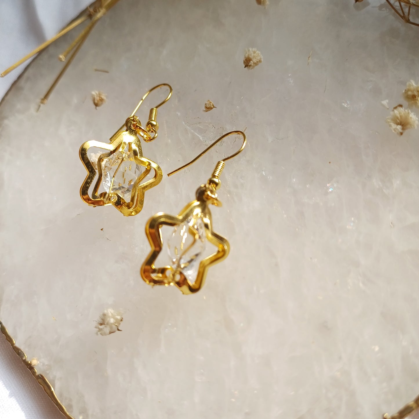 Golden Star Earrings