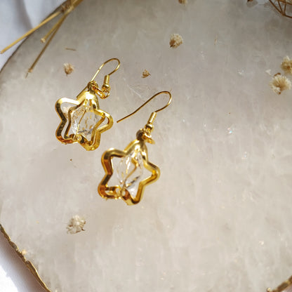 Golden Star Earrings