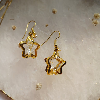 Golden Star Earrings