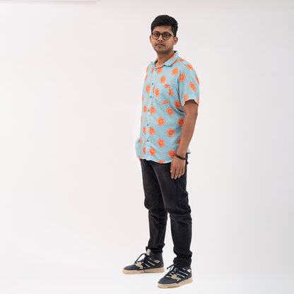 Tangerine Print Shirt