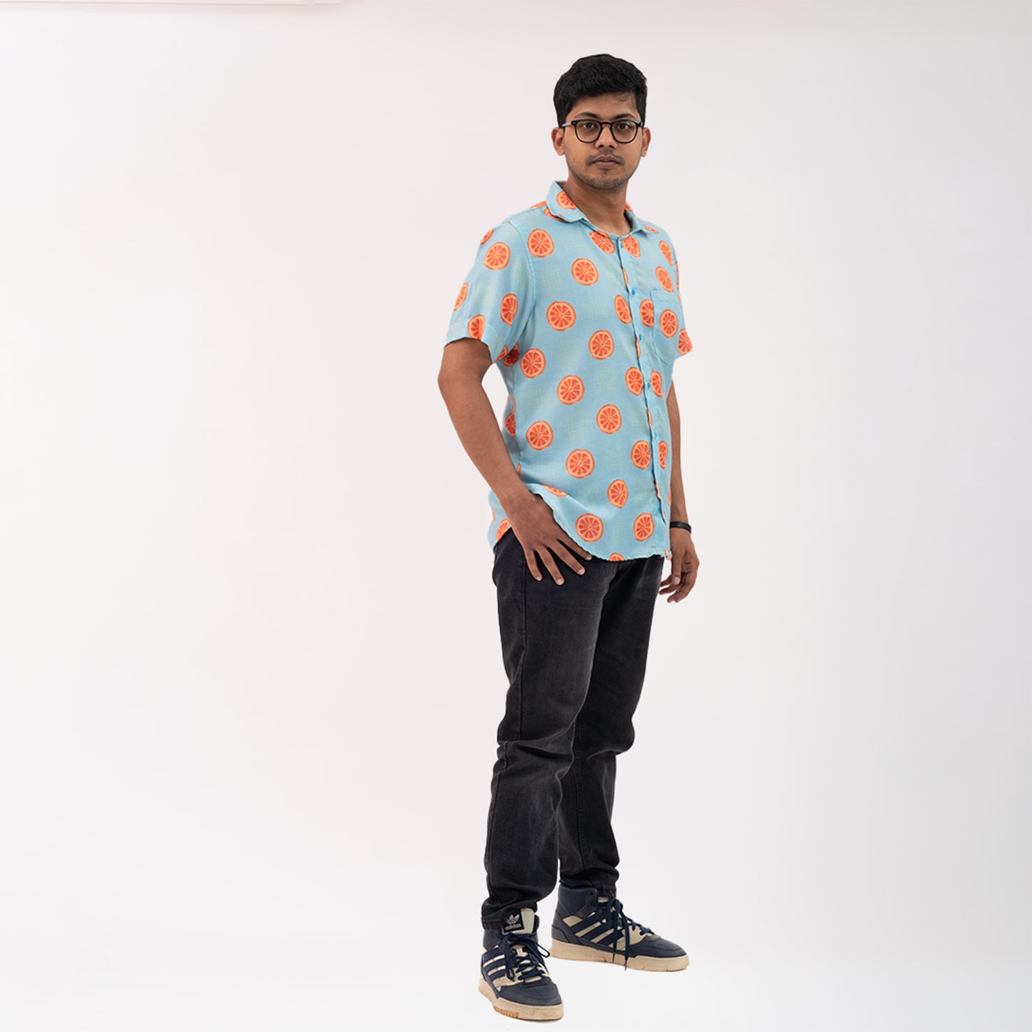 Tangerine Print Shirt