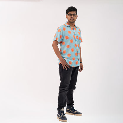 Tangerine Print Shirt