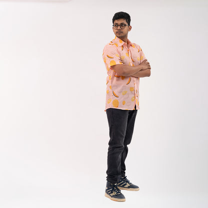 Mango Print Short Sleeves Shirt