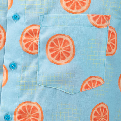 Tangerine Print Shirt