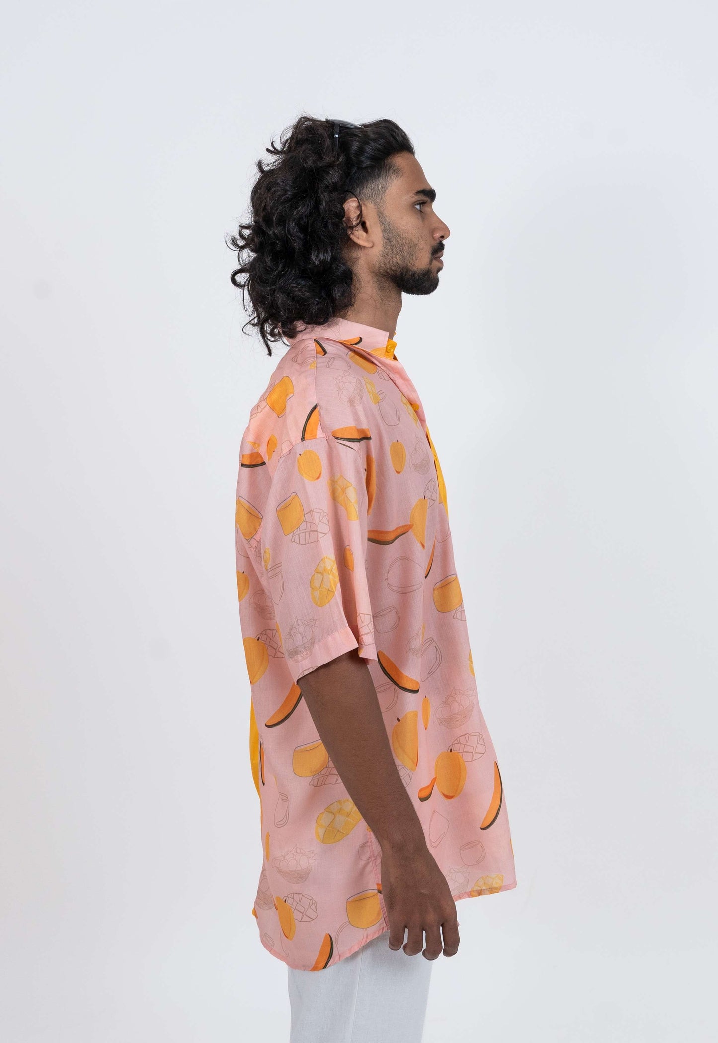 OGAF Men’s Dual-Tone Mango Printed Shirt