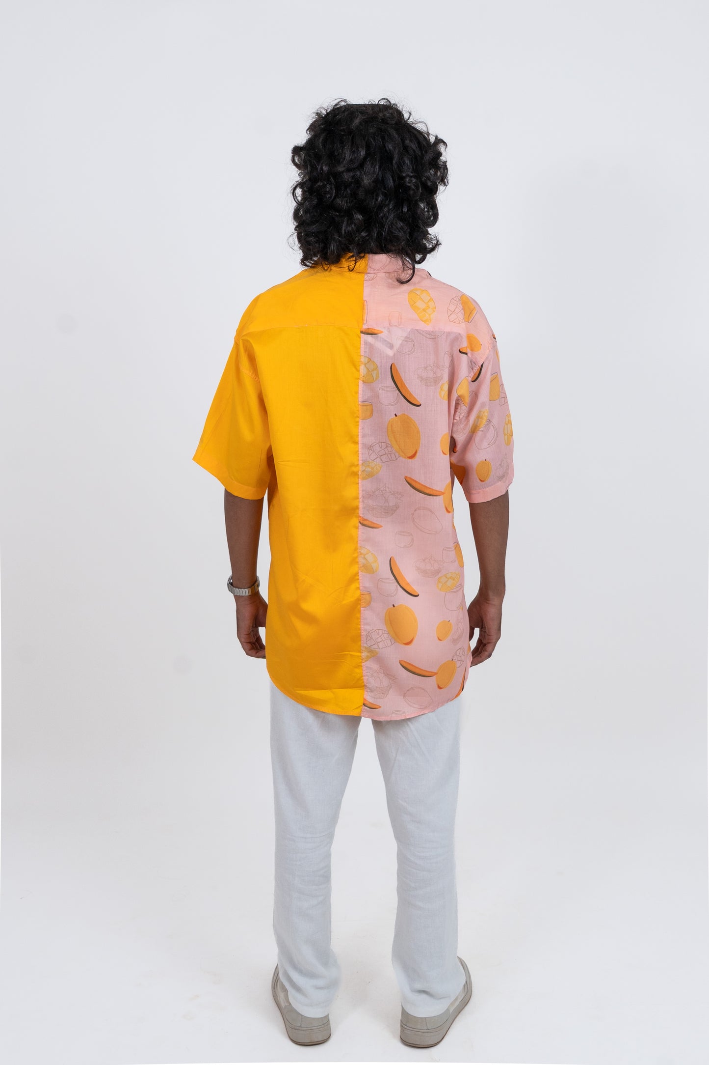 OGAF Men’s Dual-Tone Mango Printed Shirt
