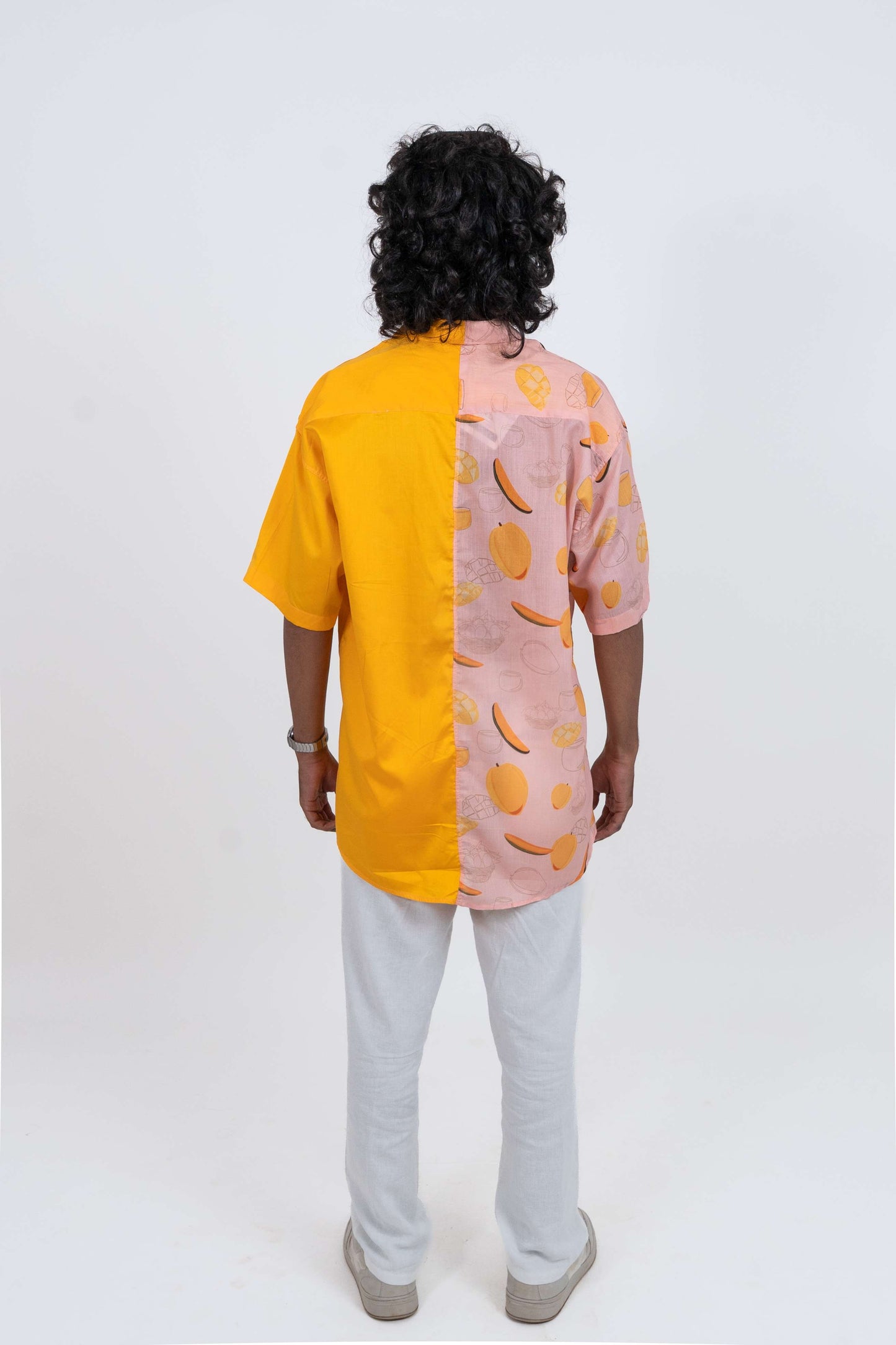 OGAF Men’s Dual-Tone Mango Printed Shirt