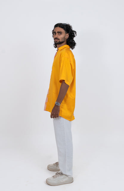 OGAF Men’s Dual-Tone Mango Printed Shirt
