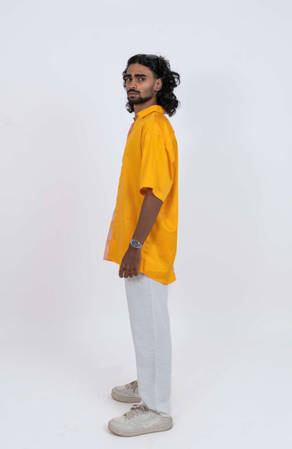 OGAF Men’s Dual-Tone Mango Printed Shirt