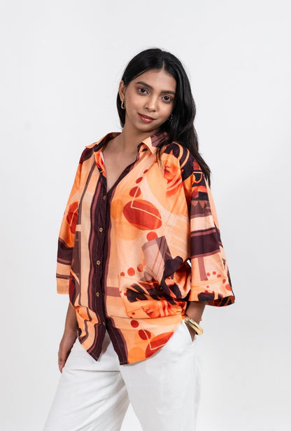 Printed full sleeve shirt