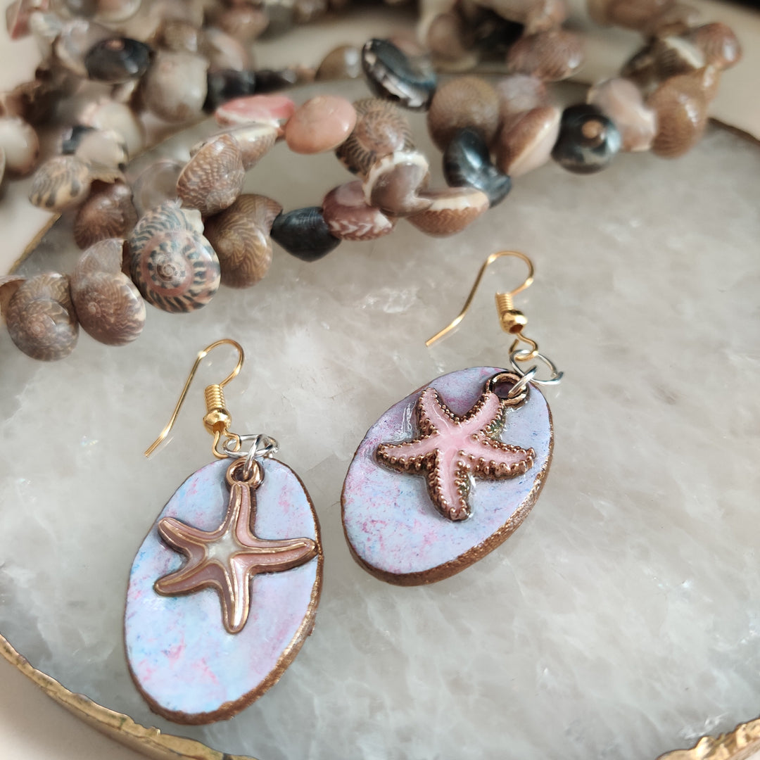 Handmade Starfish Earrings.