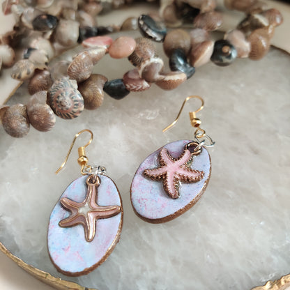 Handmade Starfish Earrings.