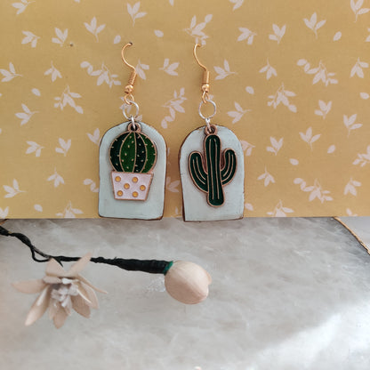 Mix-Match Cactus Earrings