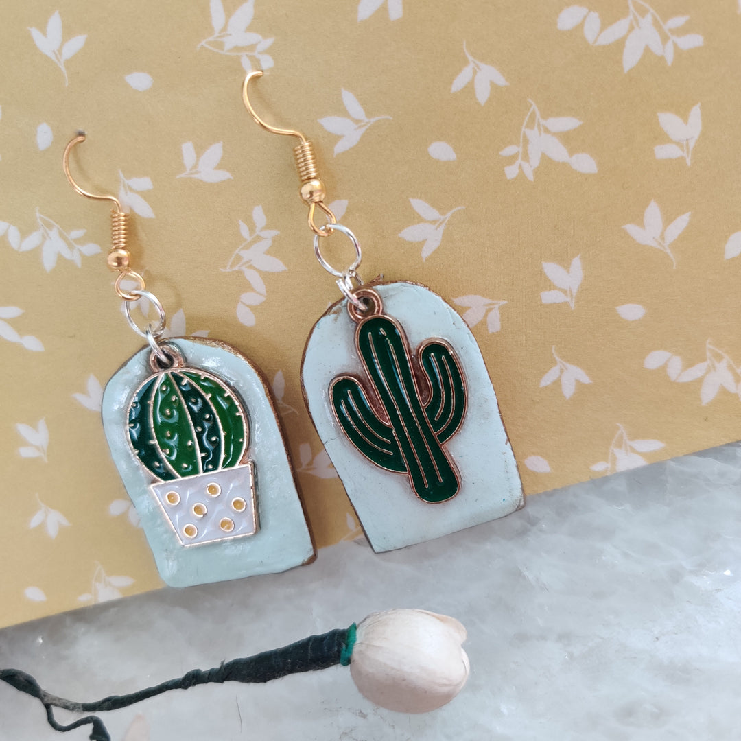 Mix-Match Cactus Earrings