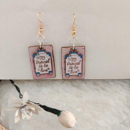 Handmade Suitcase Earrings