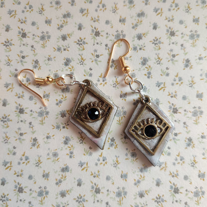 Exquisitely Crafted Evil Eye Earrings.