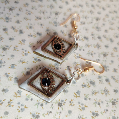 Exquisitely Crafted Evil Eye Earrings.
