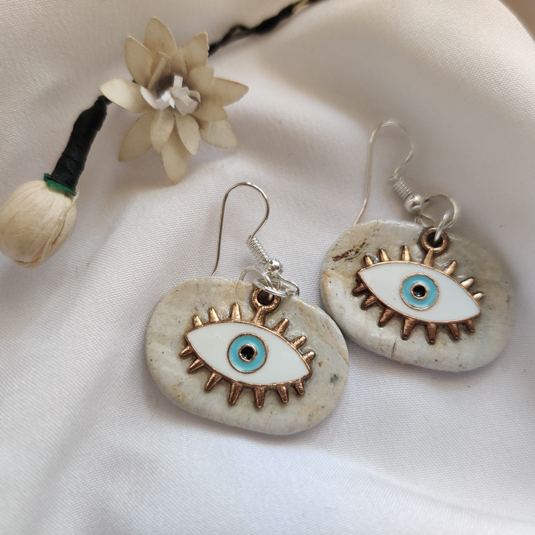 Hand made Evil Eye Earring