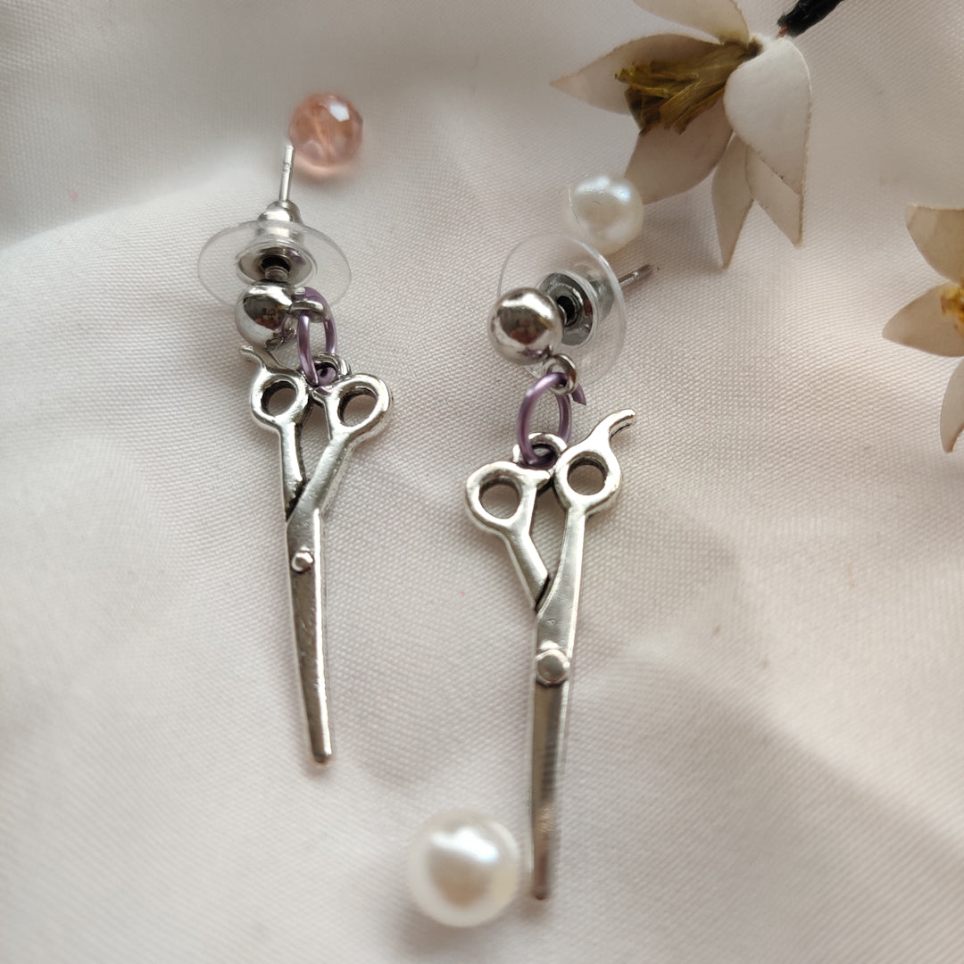 Metal Scissors Earrings