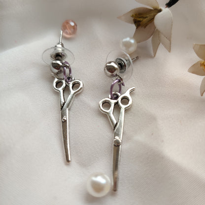 Metal Scissors Earrings