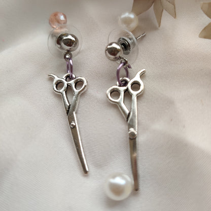Metal Scissors Earrings