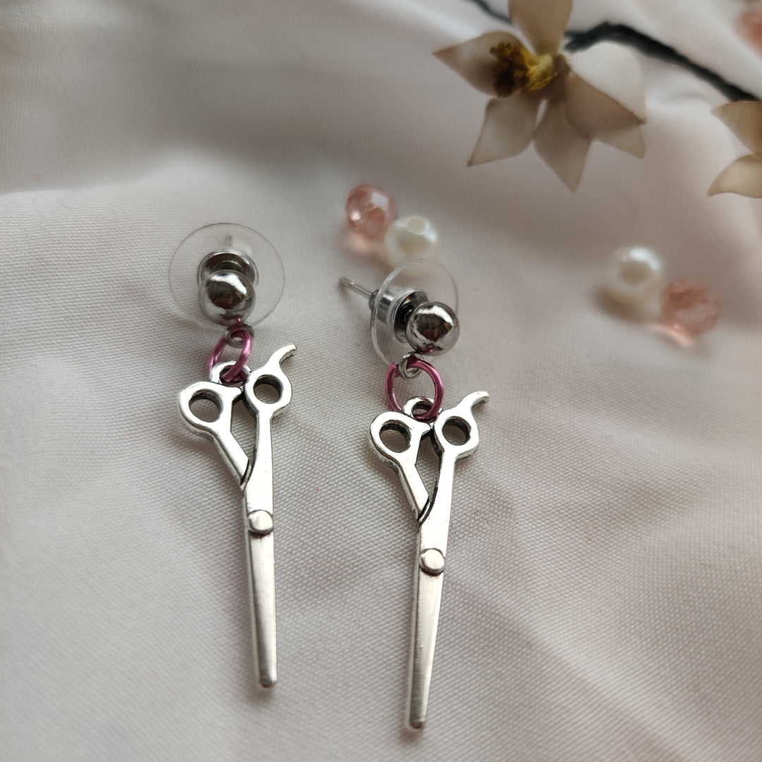 Metal Scissors Earrings