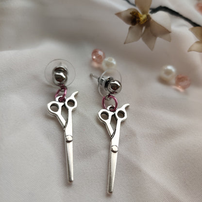 Metal Scissors Earrings