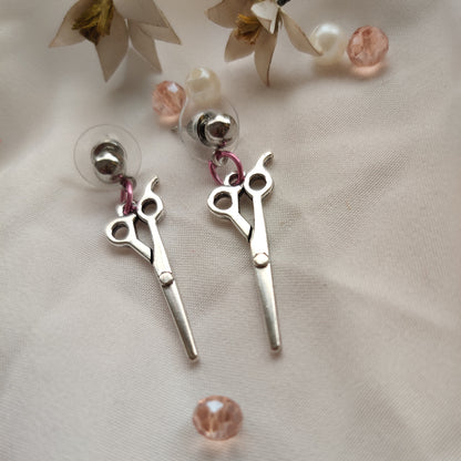 Metal Scissors Earrings