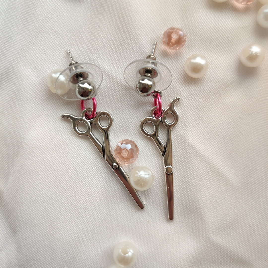 Metal Scissors Earrings