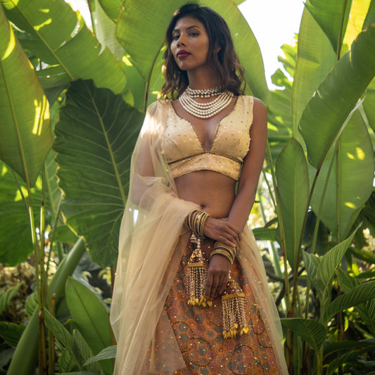 Subtle Bold multicoloured lehenga