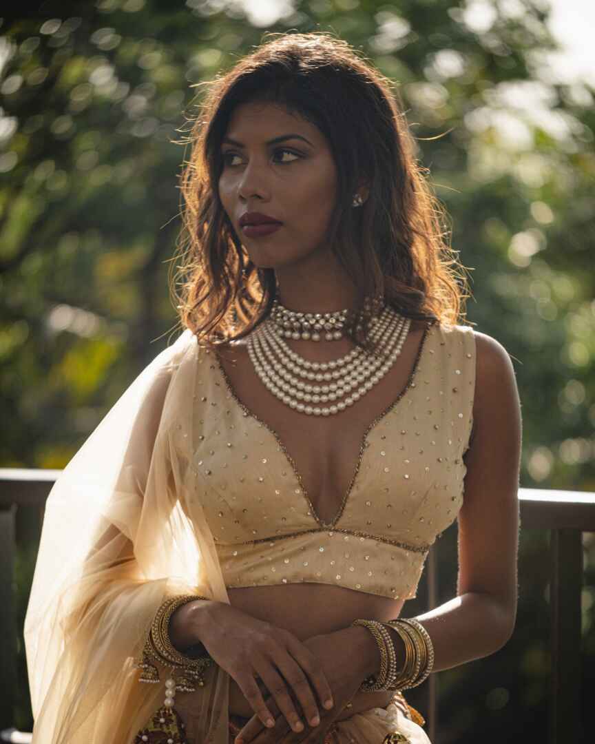 Subtle Bold multicoloured lehenga