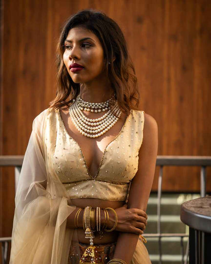 Subtle Bold multicoloured lehenga