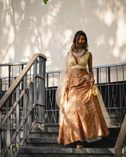 Subtle Bold multicoloured lehenga
