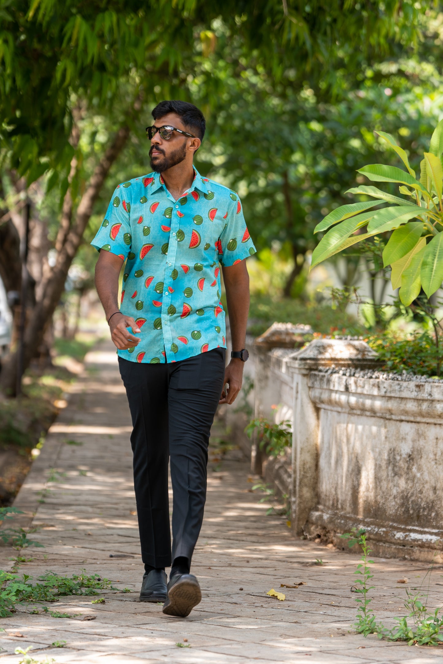 Watermelon Printed Short Sleeve Shirt