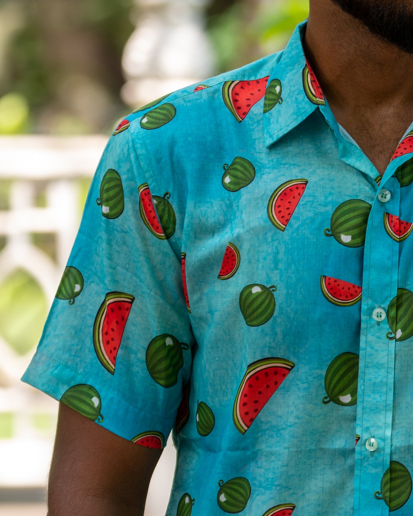 Watermelon Printed Short Sleeve Shirt