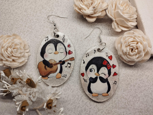 Mismatched Penguin Earring