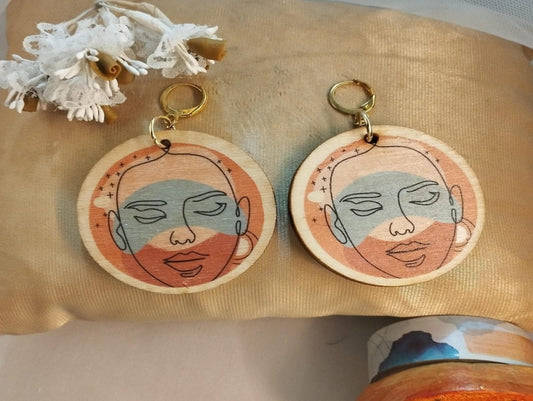 Minimal Line Art Earring