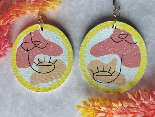 Abstract Line Art Earrings