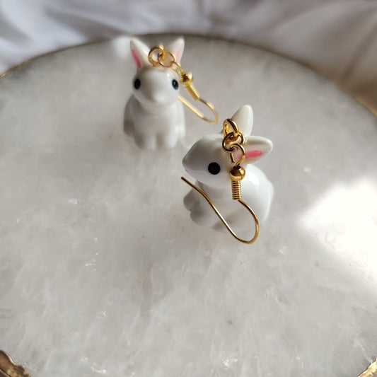 Rabbit Charm Earrings