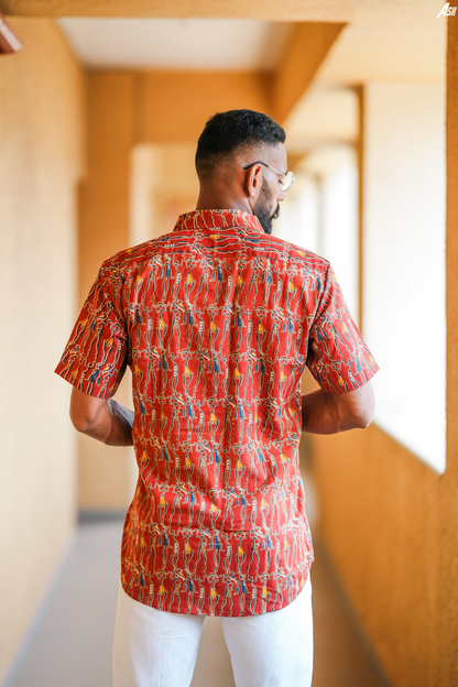 Warli Printed Hem Shirt